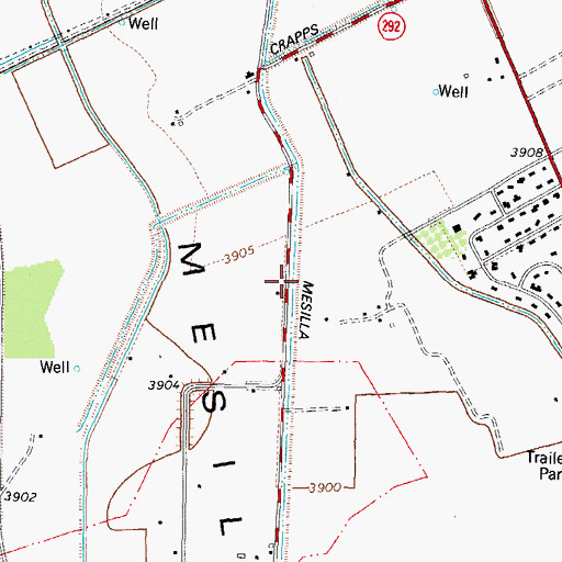 Topographic Map of RS-8 Water Well, NM