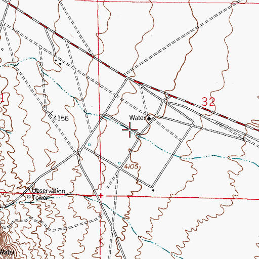 Topographic Map of OS-4 Water Well, NM
