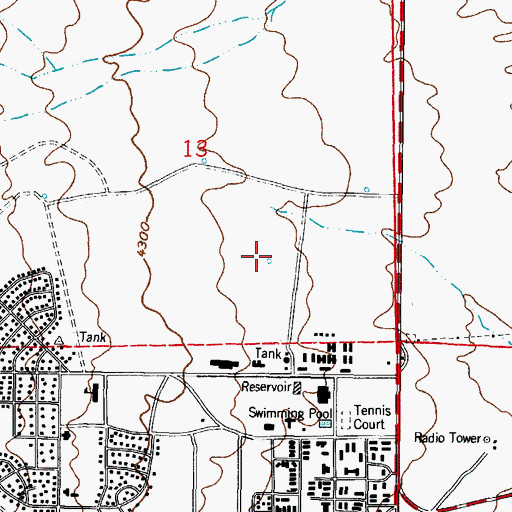 Topographic Map of SW-16 Water Well, NM