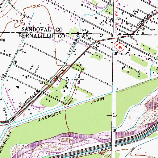 Topographic Map of 10031 Water Well, NM