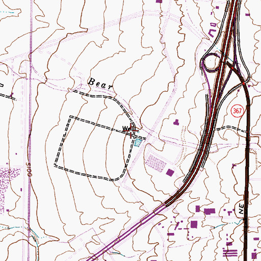 Topographic Map of 10033 Water Well, NM