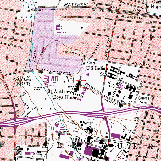 Topographic Map of 10023 Water Well, NM