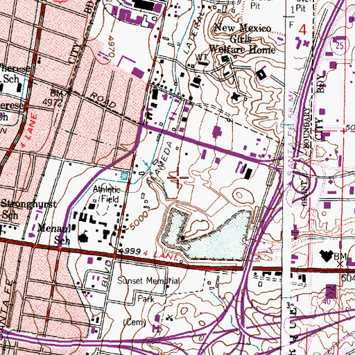 Topographic Map of 10024 Water Well, NM