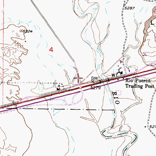 Topographic Map of Texaco Water Well, NM