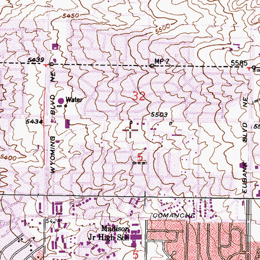 Topographic Map of Thomas 2 Water Well, NM