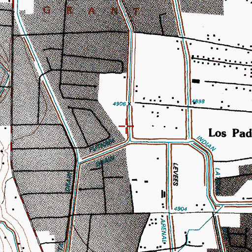 Topographic Map of United States Bureau of Reclamation 2 Water Well, NM