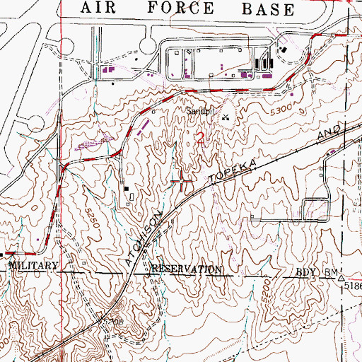 Topographic Map of United States Air Force 14 Water Well, NM