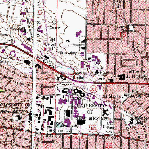 Topographic Map of UNIV 3 Water Well, NM