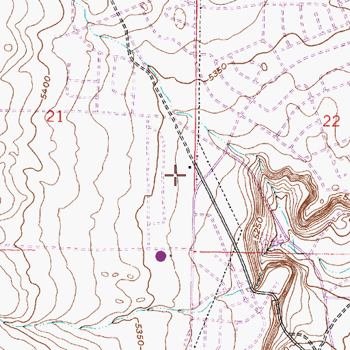 Topographic Map of Volcano Cliffs 1 Water Well, NM
