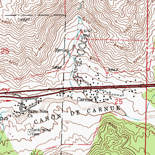 Topographic Map of Well Number 4 Water Well, NM