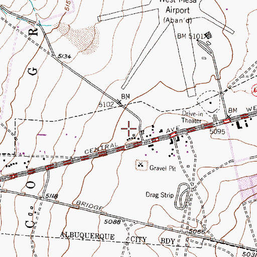 Topographic Map of West Mesa 4 Water Well, NM
