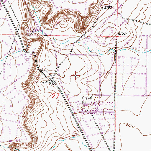 Topographic Map of Zamora 1 Water Well, NM