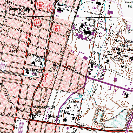 Topographic Map of Candelaria 21 Water Well, NM