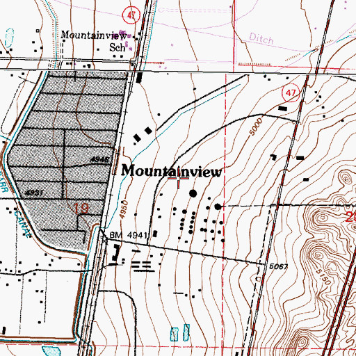 Topographic Map of Chava Water Well, NM