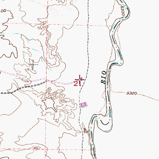 Topographic Map of C-T-1 Water Well, NM