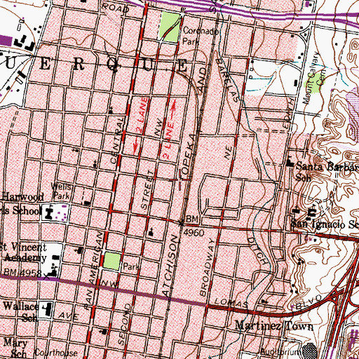 Topographic Map of City OBS 1 Water Well, NM