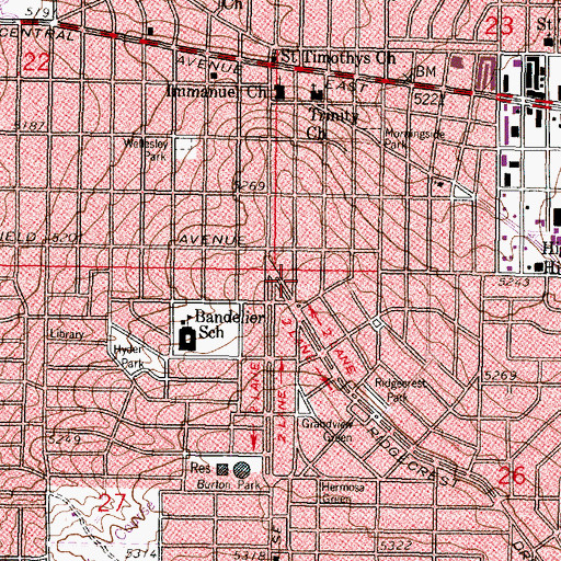 Topographic Map of Burton 2 Water Well, NM