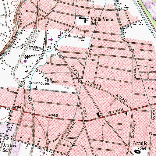 Topographic Map of Atrisco 4 Water Well, NM