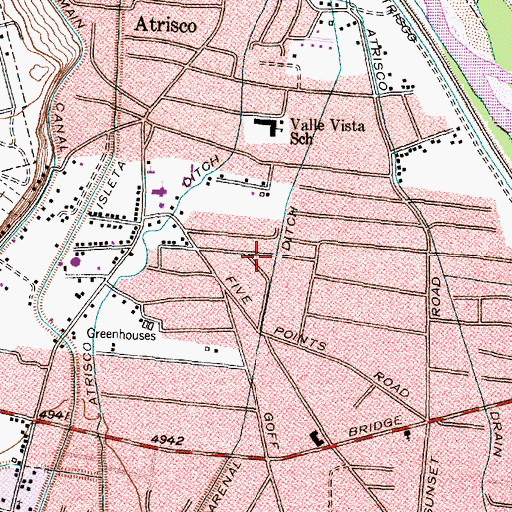 Topographic Map of Atrisco 7 Water Well, NM