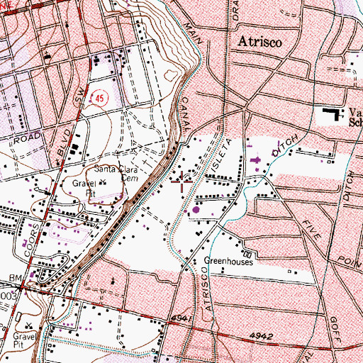 Topographic Map of Atrisco 8 Water Well, NM