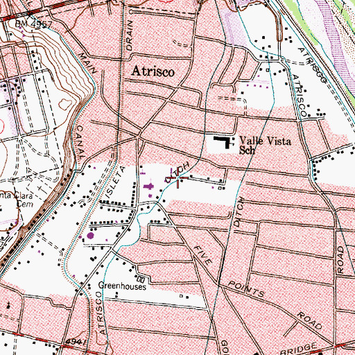 Topographic Map of Atrisco 10 Water Well, NM