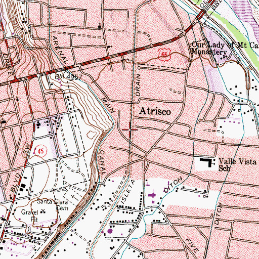 Topographic Map of Atrisco 2 Water Well, NM