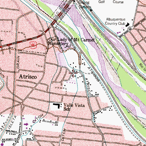 Topographic Map of Atrisco 11 Water Well, NM