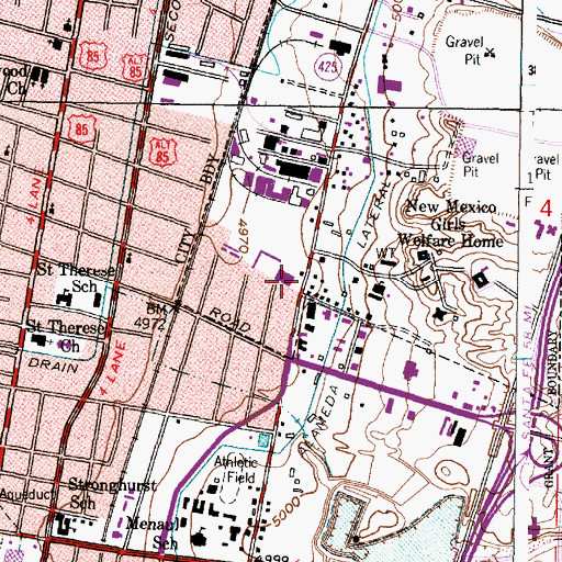 Topographic Map of Candelaria 23 Water Well, NM