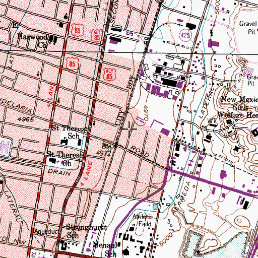 Topographic Map of Candelaria 22 Water Well, NM