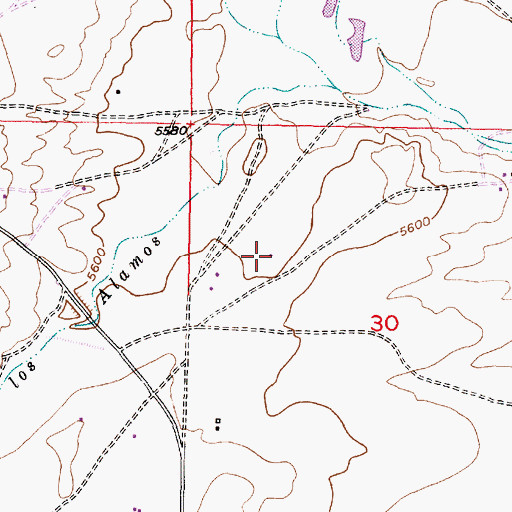 Topographic Map of Desid Plat Water Well, NM