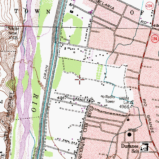 Topographic Map of Duranes 2 Water Well, NM