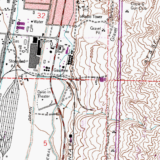 Topographic Map of Environmental Services Water Well, NM