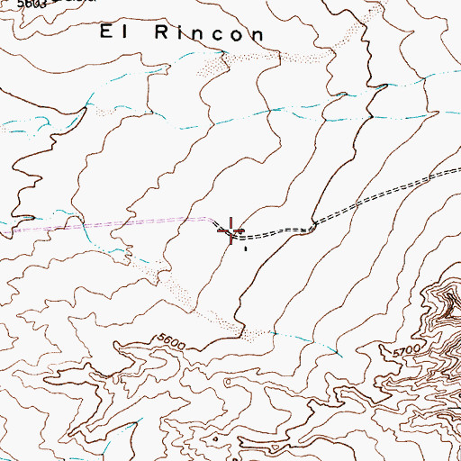 Topographic Map of El Rincon Water Well, NM