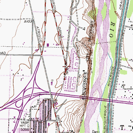 Topographic Map of Gonzales 2 Water Well, NM