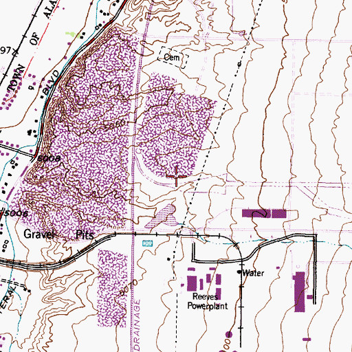 Topographic Map of Los Angeles Water Well, NM