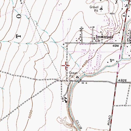 Topographic Map of Lion Enterprises Water Well, NM