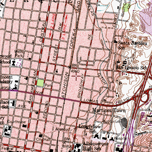 Topographic Map of Mainfield 2 ABD Water Well, NM