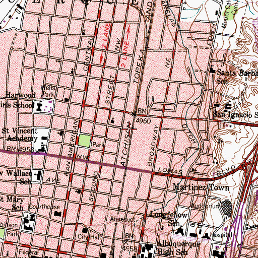 Topographic Map of Mainfield 1 ABD Water Well, NM