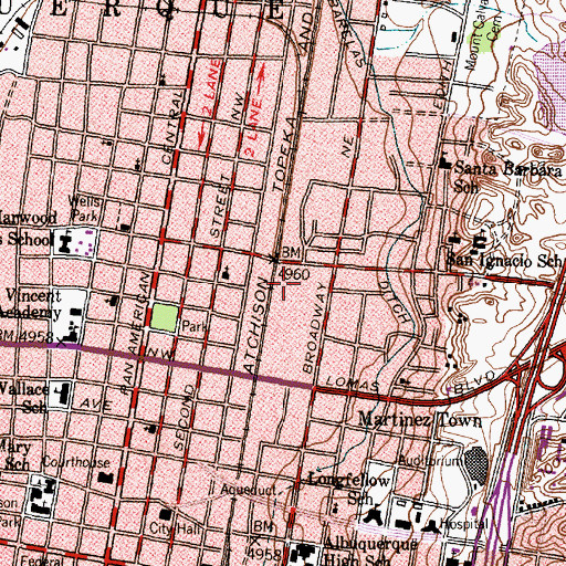 Topographic Map of Mainfield 3A Water Well, NM