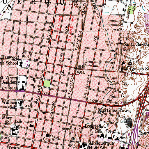 Topographic Map of Mainfield 5 ABD Water Well, NM