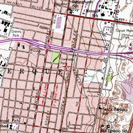 Topographic Map of Main Plant 16 Water Well, NM