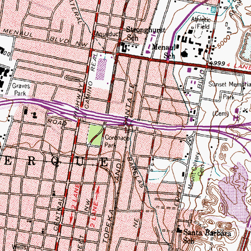 Topographic Map of Mainfield 15 Water Well, NM