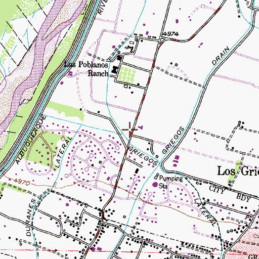 Topographic Map of Montao 2 Shallow Water Well, NM