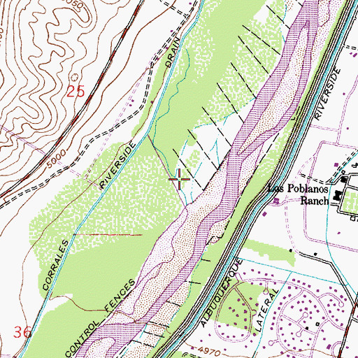 Topographic Map of Montao 1 Deep Water Well, NM