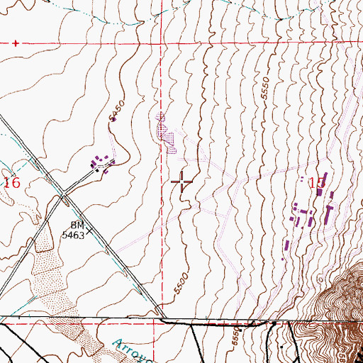 Topographic Map of Number 9 Water Well, NM