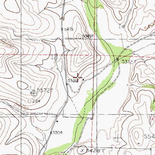 Topographic Map of 00576 Water Well, NM