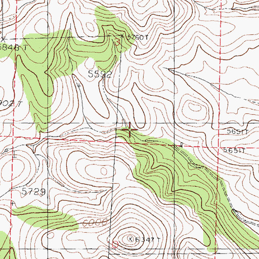 Topographic Map of 00571 Water Well, NM