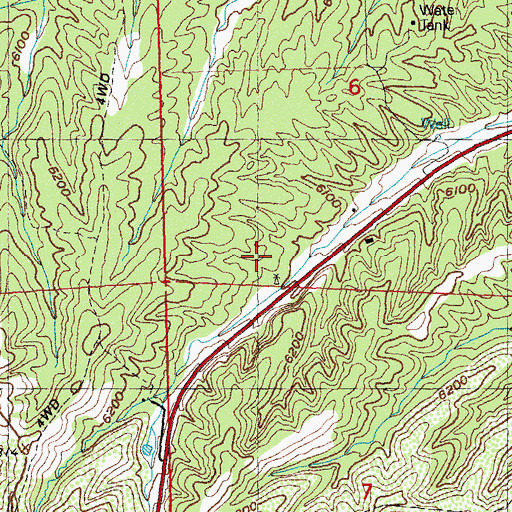 Topographic Map of 00797 Water Well, NM