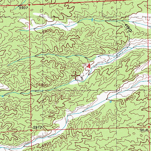 Topographic Map of 00795 Water Well, NM