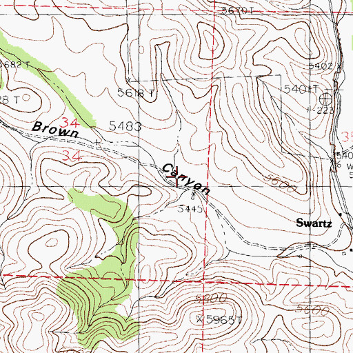 Topographic Map of 00315 Water Well, NM